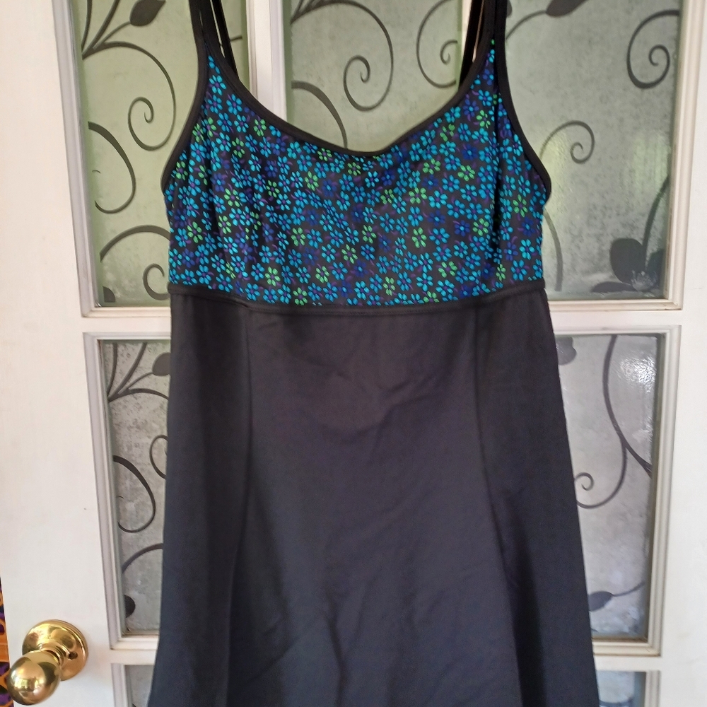 Swimsuit  Robbylen  size 12 black one peice
